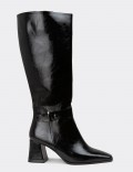 Women's Black Patent Boots
