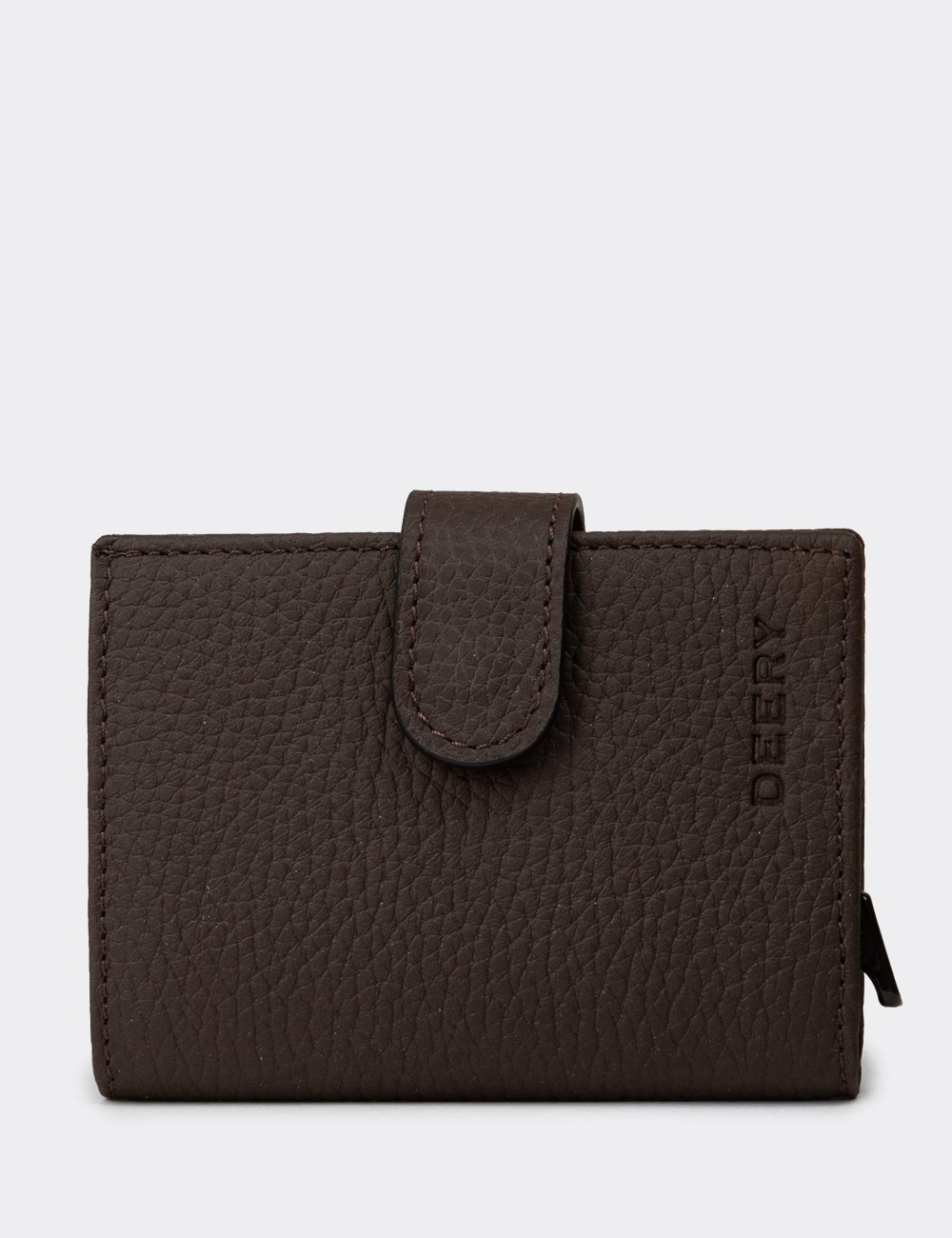 Leather Brown Men's Wallet - 00615MKHVZ01