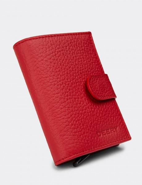Leather Red Men's Wallet