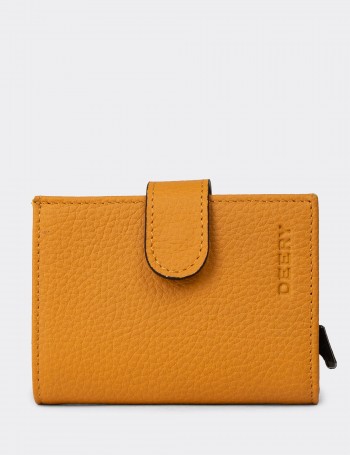 Leather Yellow Men's Wallet