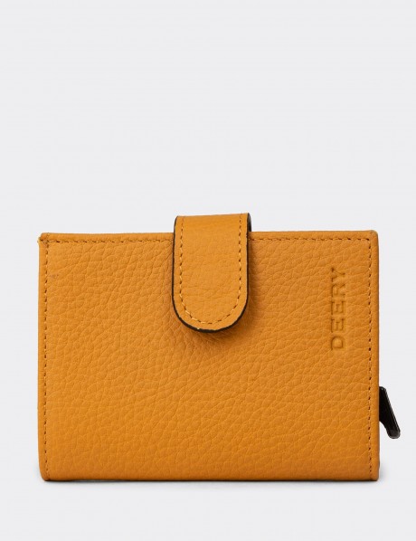 Leather Yellow Men's Wallet