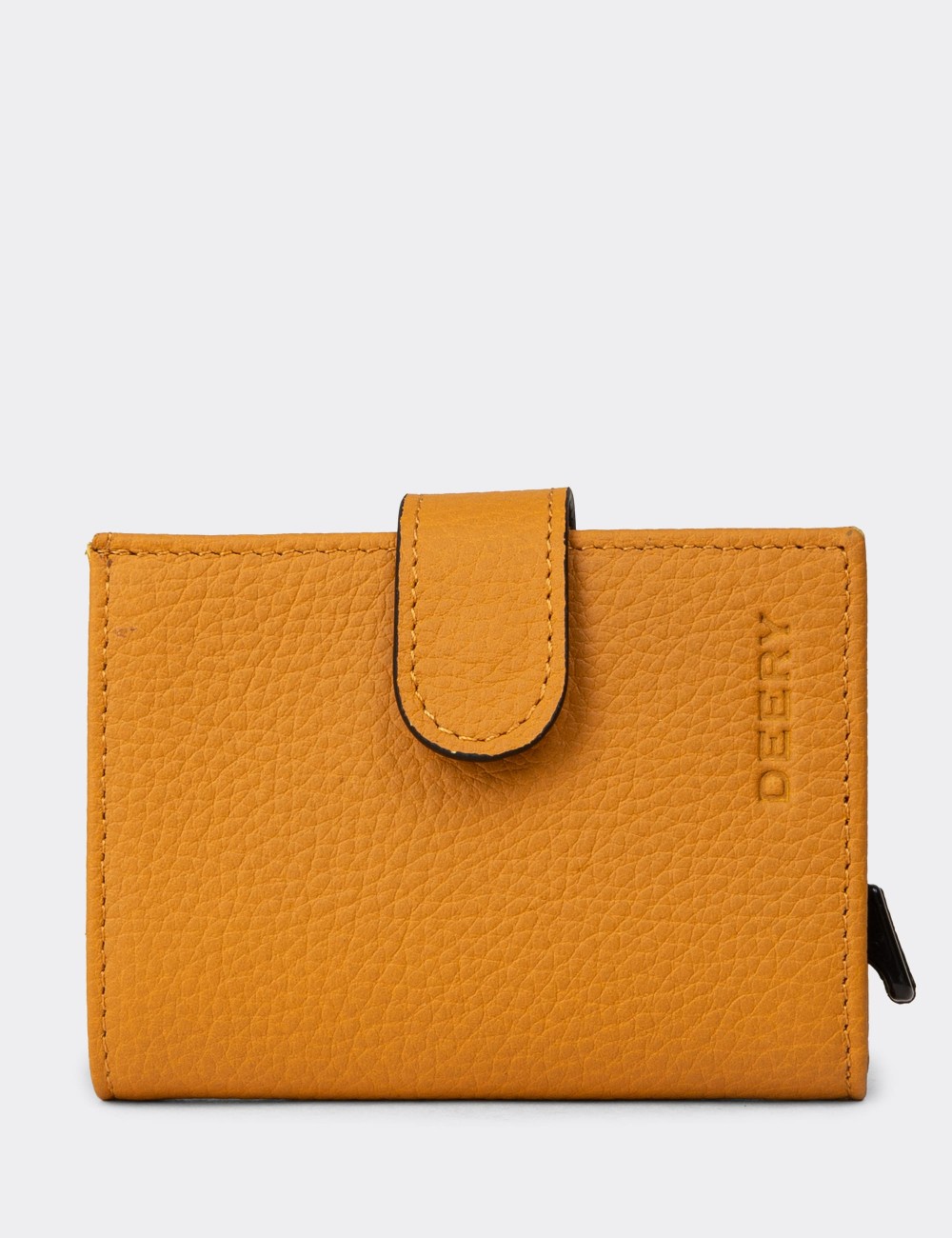 Leather Yellow Men's Wallet - 00615MHRDZ01