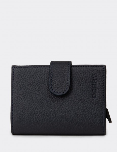 Leather Navy Men's Wallet
