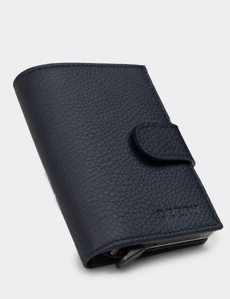 Leather Navy Men's Wallet
