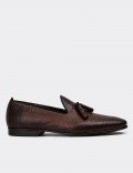 Men's Brown Leather Loafers