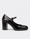 Women's Black Patent Leather Mary Jane Shoes