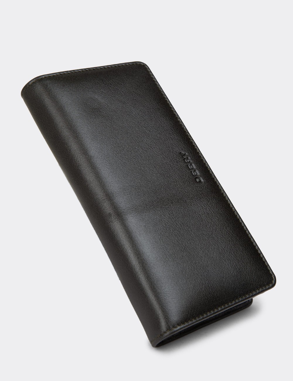 Men's Green Leather Wallet - 00804MYSLZ01