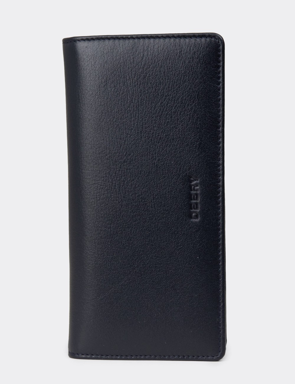 Men's Navy Leather Wallet - 00804MLCVZ02