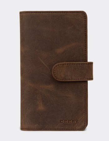 Men's Tan Nubuck Calfskin Wallet