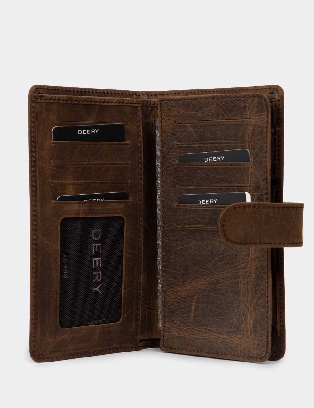 Men's Tan Nubuck Calfskin Wallet - 00803MTBAZ01