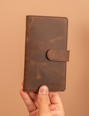 Men's Tan Nubuck Calfskin Wallet