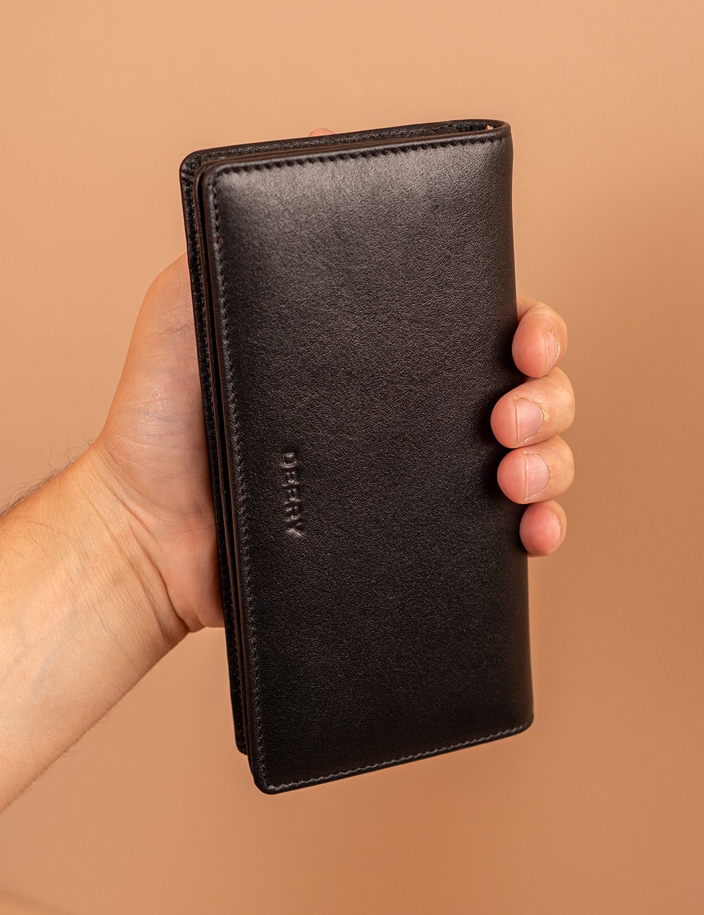 Men's Black Leather Wallet - 00804MSYHZ03