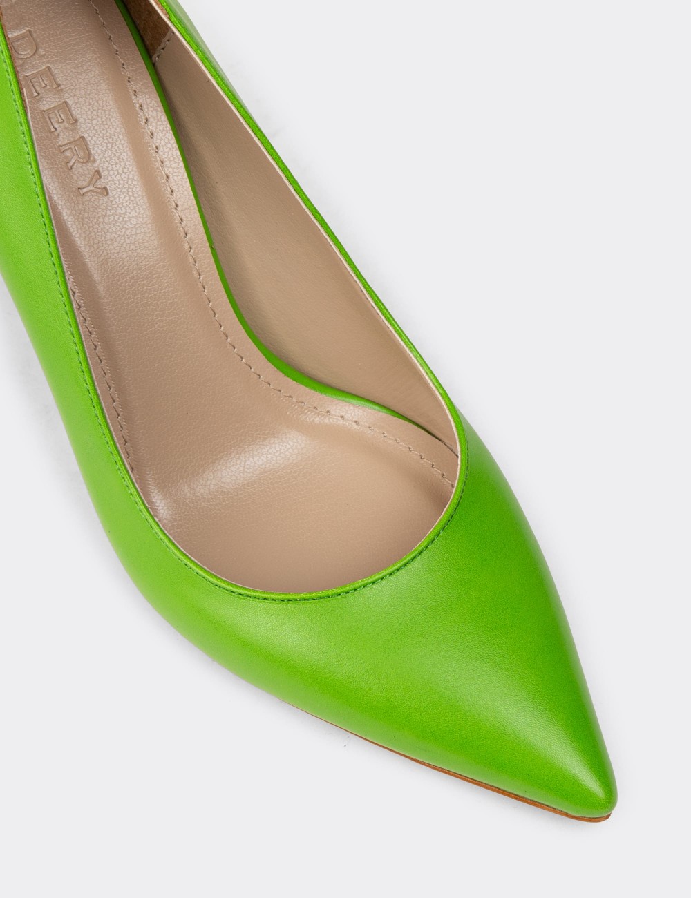Women's Green Stiletto Heels - P4539ZYSLM01