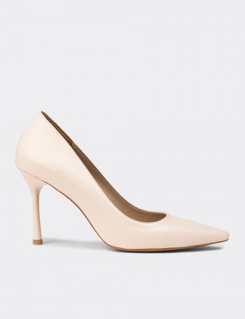 Women's Beige Stiletto Heels