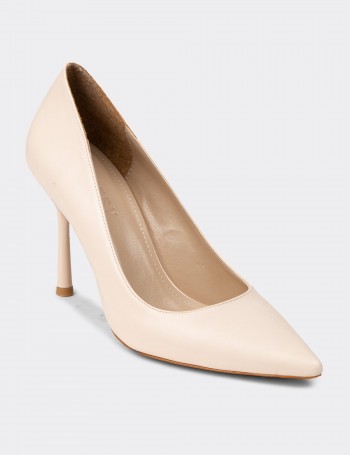 Women's Beige Stiletto Heels