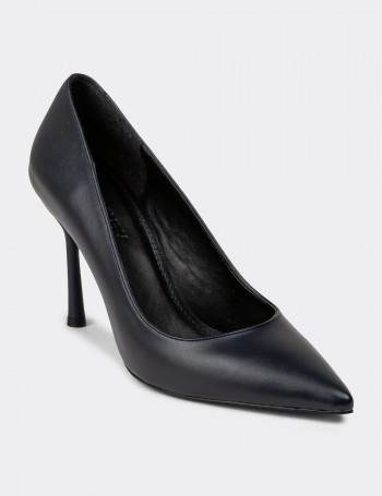 Women's Navy Stiletto Heels