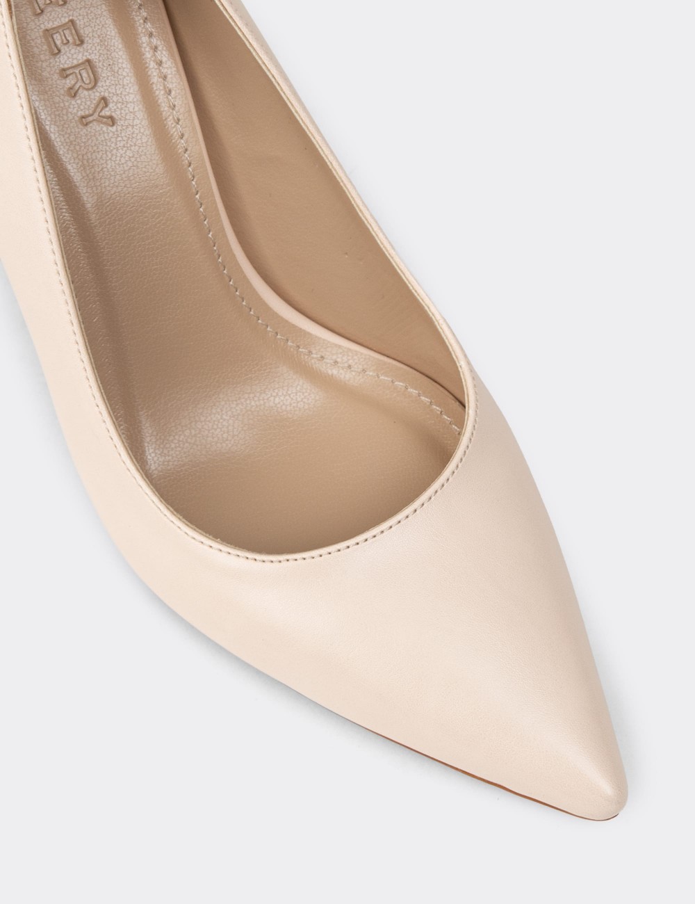 Women's Beige Stiletto Heels - P4539ZBEJM01