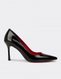 Women's Black Patent High Heel Stiletto