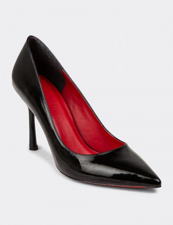 Women's Black Patent High Heel Stiletto