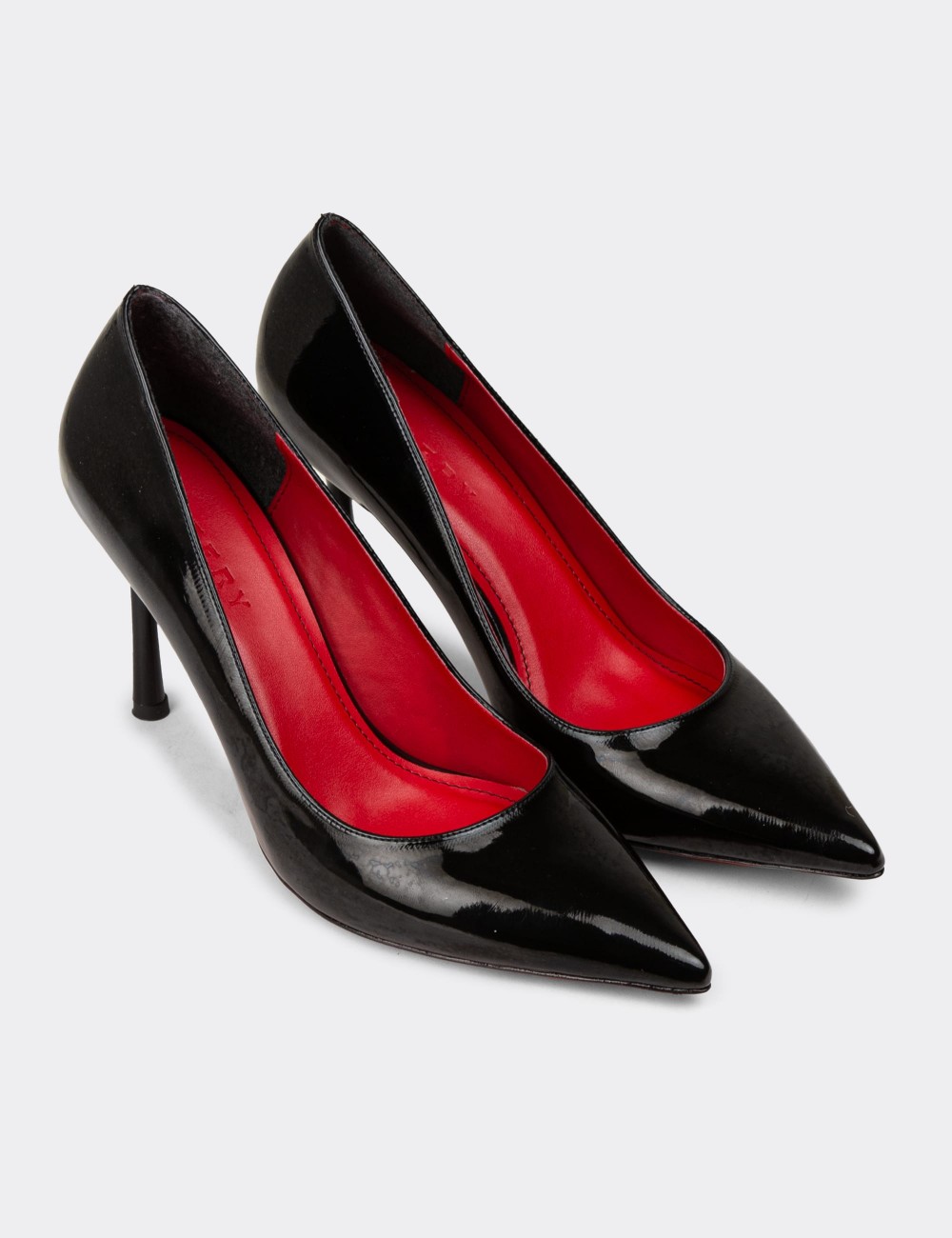 Women's Black Patent High Heel Stiletto - P4539ZSYHM01