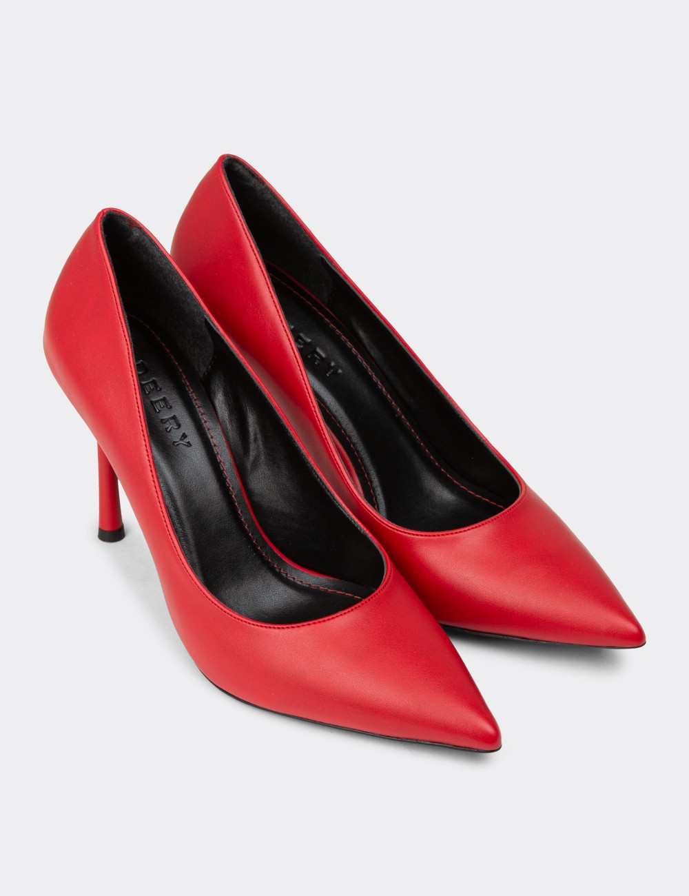 Women's Red Stiletto Heels - P4539ZKRMM01