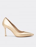 Women's Gold Stiletto Heels