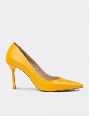 Women's Yellow Stiletto Heels