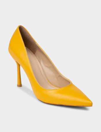 Women's Yellow Stiletto Heels