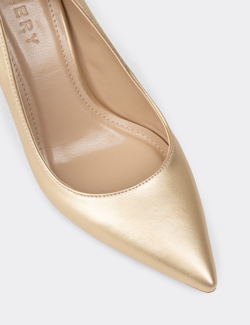 Women's Gold Stiletto Heels - P4539ZALTM01