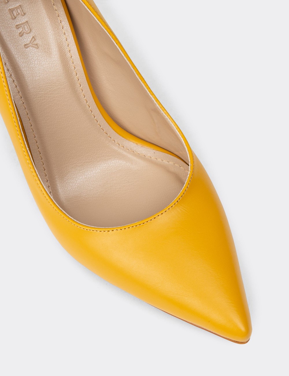 Women's Yellow Stiletto Heels - P4539ZHRDM01