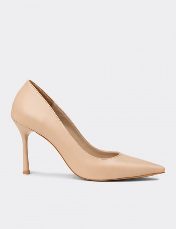 Women's Beige Stiletto Heels