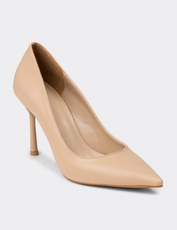 Women's Beige Stiletto Heels