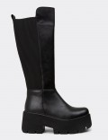 Women's Black Platform Boots