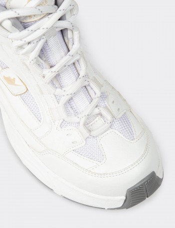 Women's White Sneakers Boots