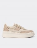 Women's Beige Sneakers