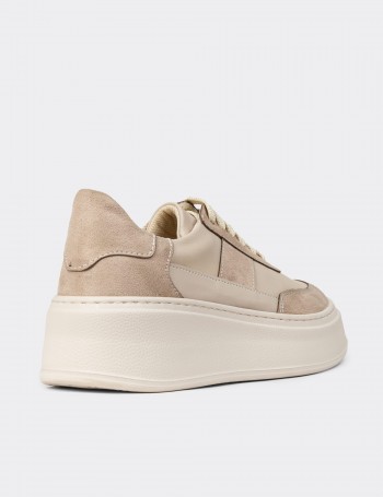 Women's Beige Sneakers