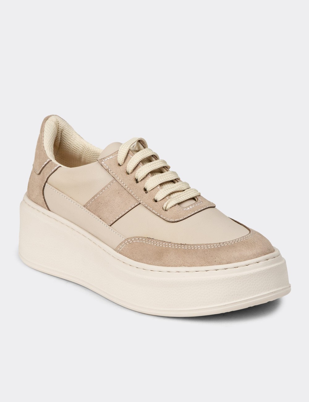 Women's Beige Sneakers - CE488ZBEJC01