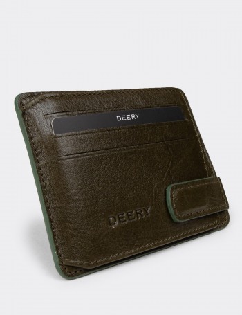 Men's Green Leather Wallet