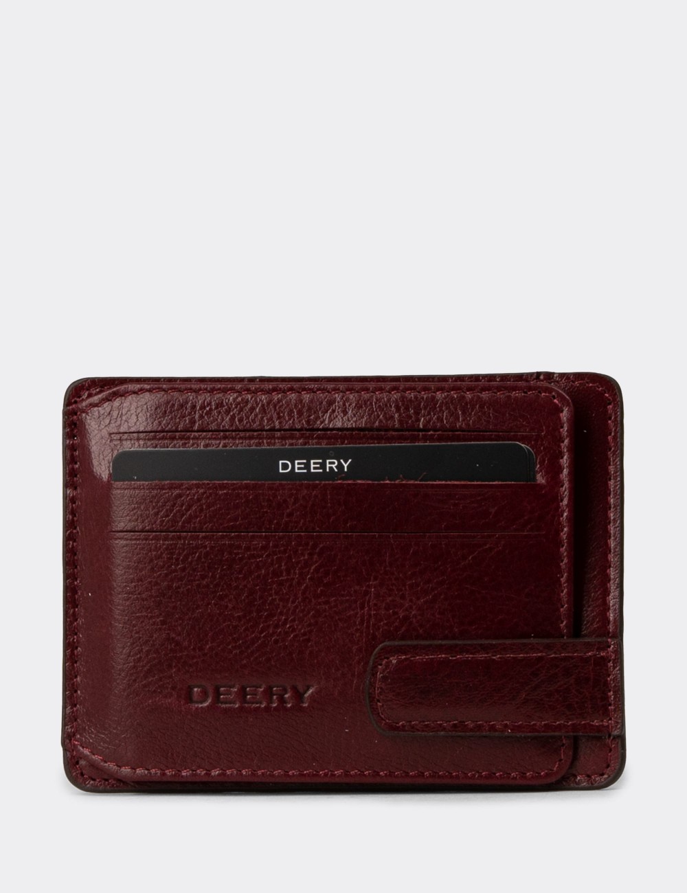 Men's Burgundy Leather Wallet - 00521MBRDZ01