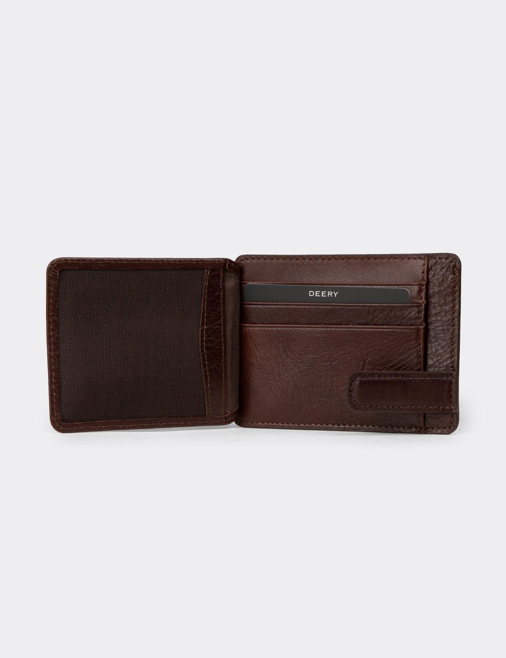 Men's Brown Leather Wallet - 00521MKHVZ01
