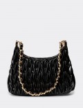 Black Patent Shoulder Bag