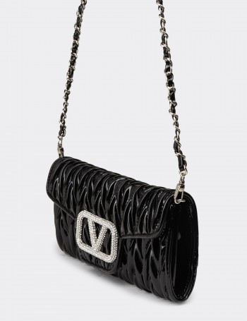 Black Patent Clutch Bag - K2712ZSYHY01