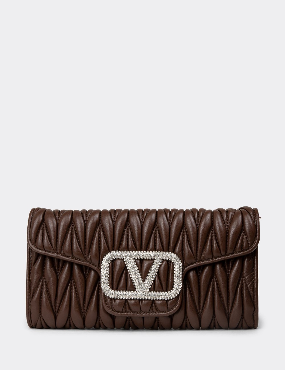 Brown Shoulder Clutch Bag - K2712ZKHVY01