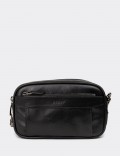 Men’s Black Leather Handbag