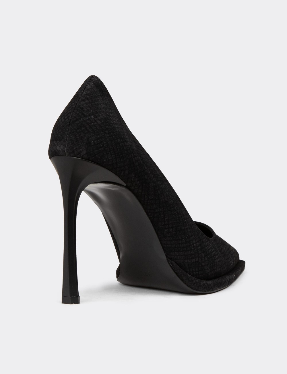Women's Black Stiletto Heel - K1251ZSYHC01