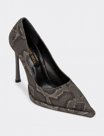 Women's Gray Stiletto Heels