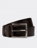 Leather Brown Men's Belt
