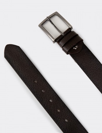 Leather Brown Men's Belt