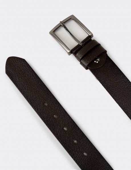 Leather Brown Men's Belt