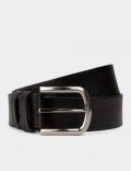 Leather Black Men's Belt